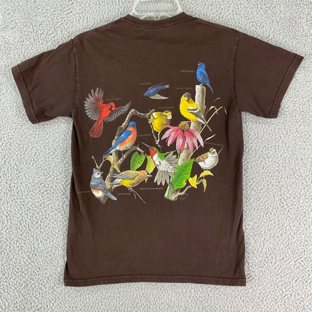 Gildan Bird Graphic T-Shirt Women S Brown Wild Cotton Nature Wildlife Tee